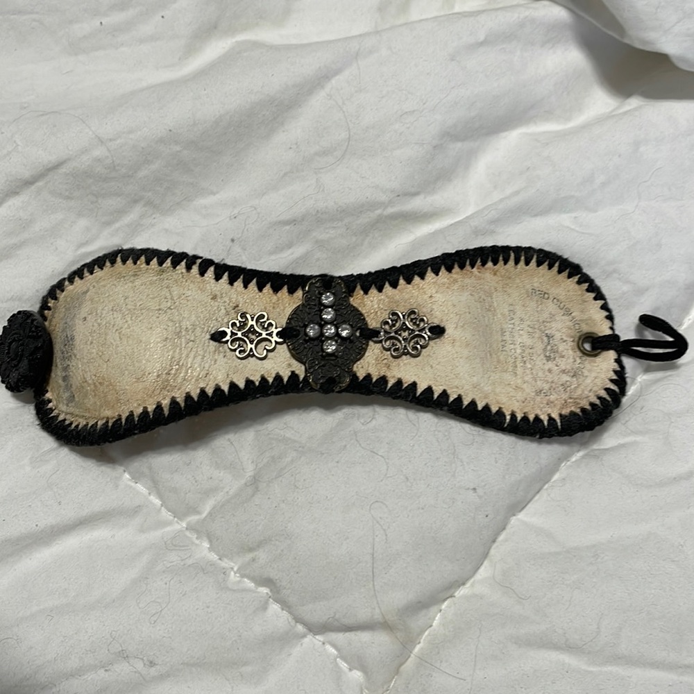 Bracelet made out of a leather baseball!